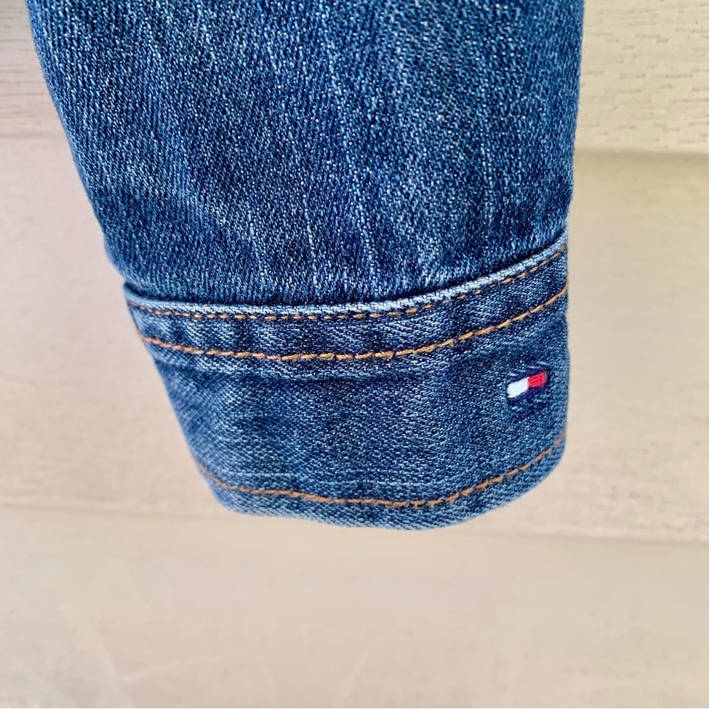 Tommy Hilfiger Dark Wash jean denim jacket women's size XS‎ EUC - Picture 3 of 7